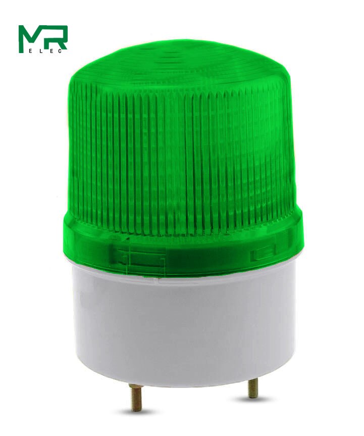 With voice LED Alarm Lamp light siren yellow blue red green LED warning light 12V 24V 110V 220V