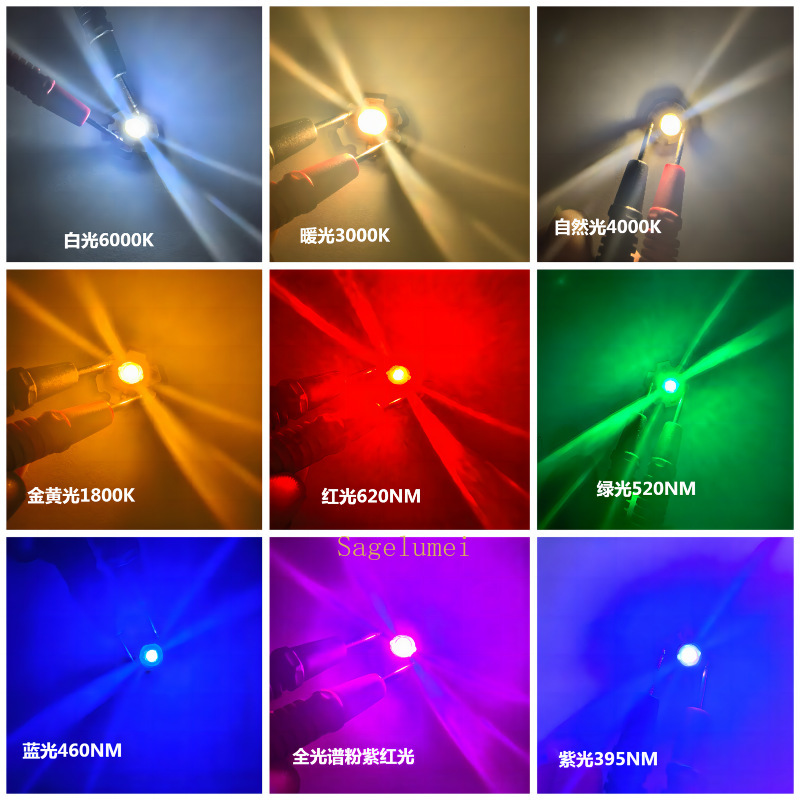 5/10/20Pcs 1W 3W 5V Led Light Beads with 20mm Lamp Board 5V USB LED Light Source Board 3W White Warm /Red/Green/Blue/Purple/Pink