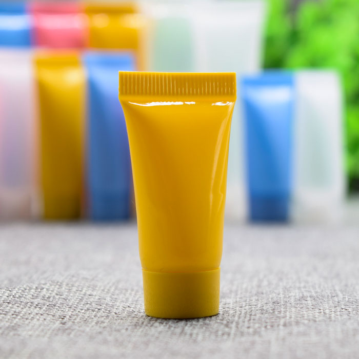 100 Uds 5 ML tubos de crema vacíos coloridos envase de loción cosmética botella de muestra de viaje