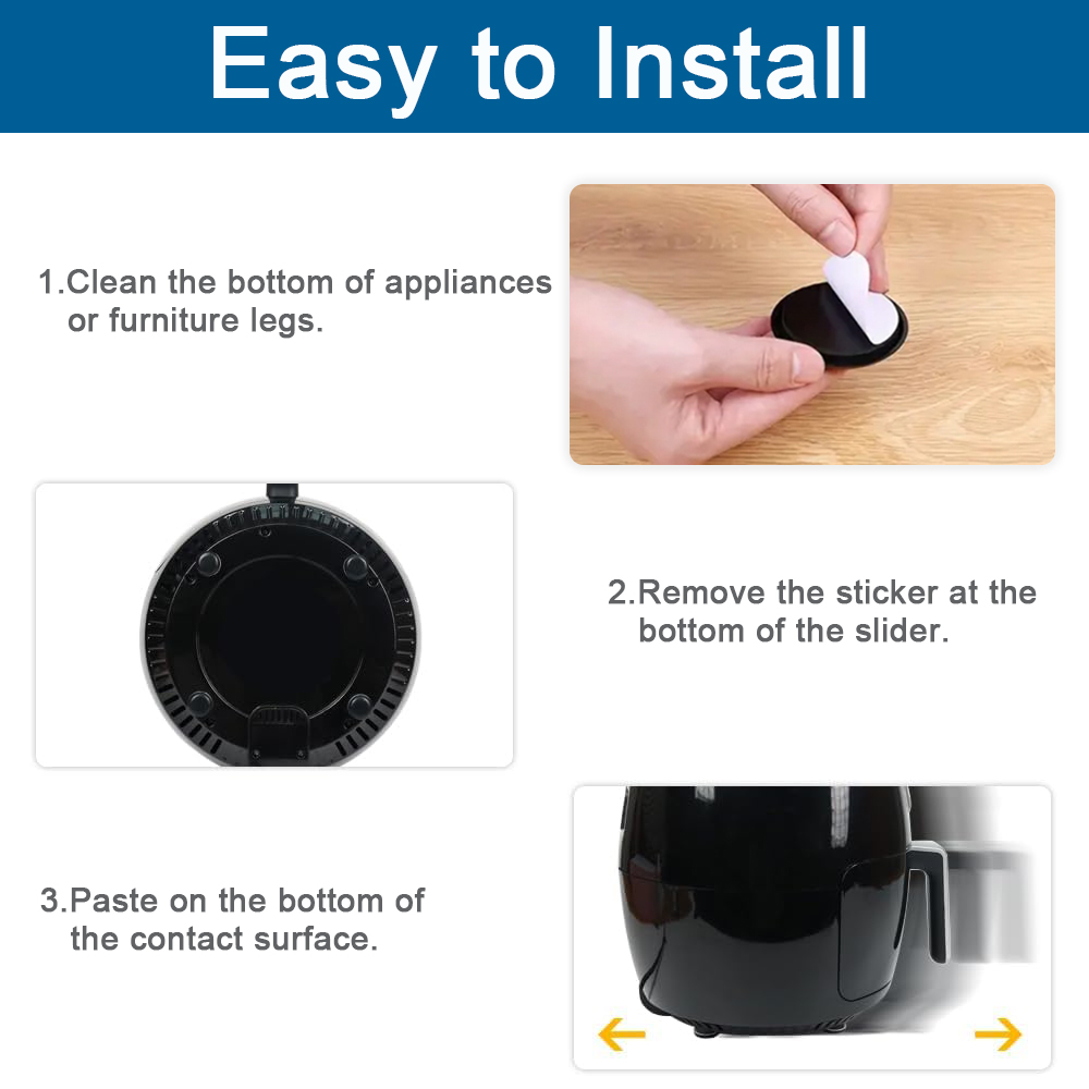 Appliance Slider, 24Pcs Appliance Sliders for Kitchen Appliances, Small Appliance Slider for Most Countertop