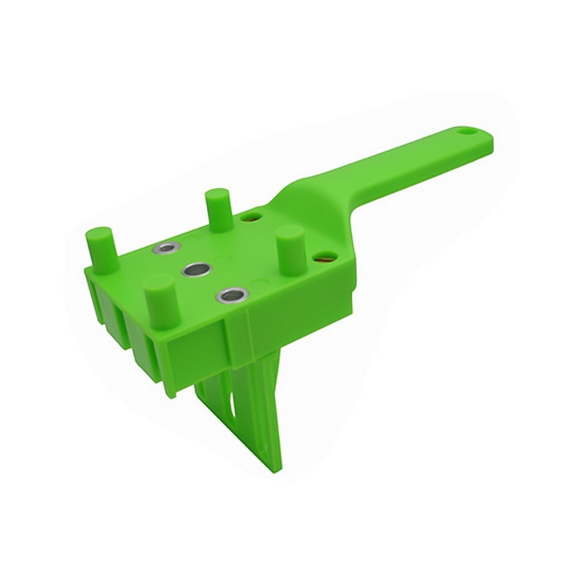 Pasador de carpintería de perforación, herramientas de sierra, guía de taladro manual, brocas de madera con casquillo de Metal, plantilla para 6 8 10mm: green