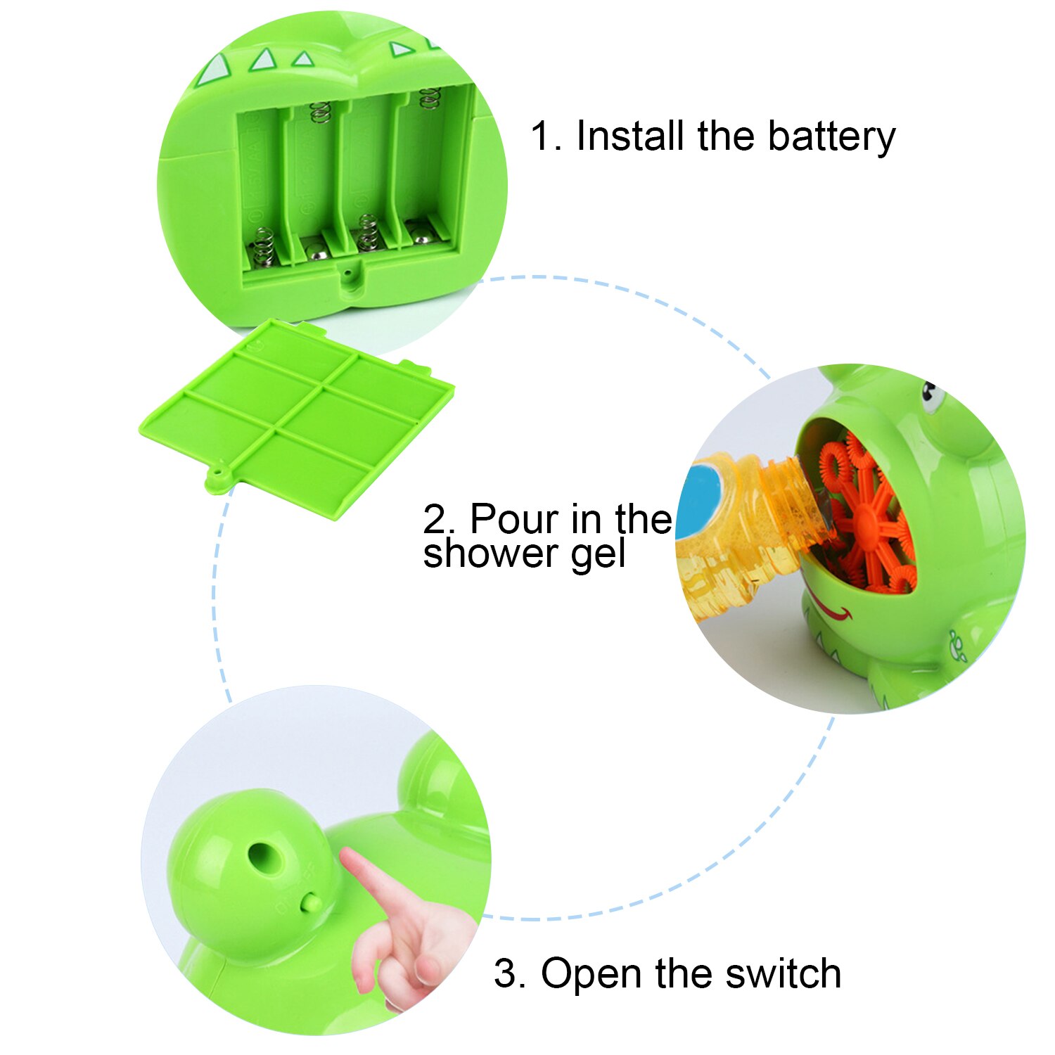 Kids Cute Funny Cartoon Electric Frog Bubble Machine Automatic Frog Bubble Maker Soap Bubble Blower Outdoor Sports Bubble Toy