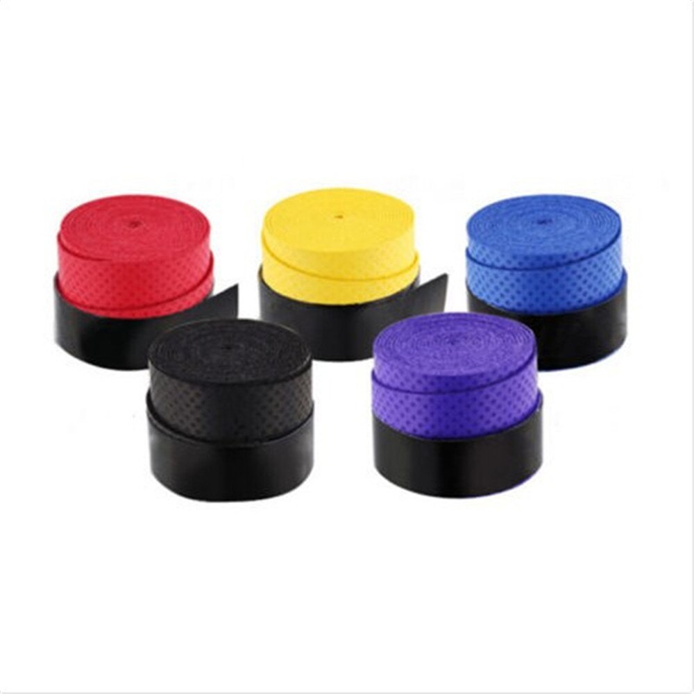 Fita adesiva para raquete de tênis, 1/5pçs, anti-escorregamento, absorvente de suor, para badminton, bandas de suor, faixa de punho de bicicleta: 5pcs