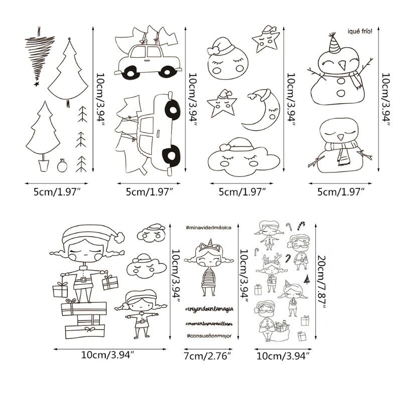 Christmas Girl Clear Seal Stamp DIY Scrapbooking Embossing Photo Album Decor Paper Card Craft Arts Dies
