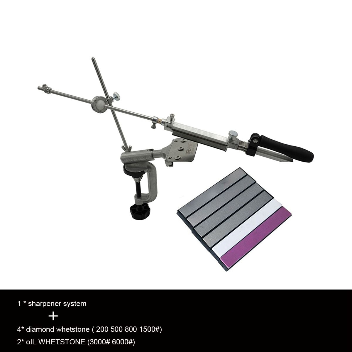 RX008 Keuken Messenslijper Clip Flip Kme Functie Slijpen Gereedschap Grinder Machine Ruixin Pro RX008: SET 3