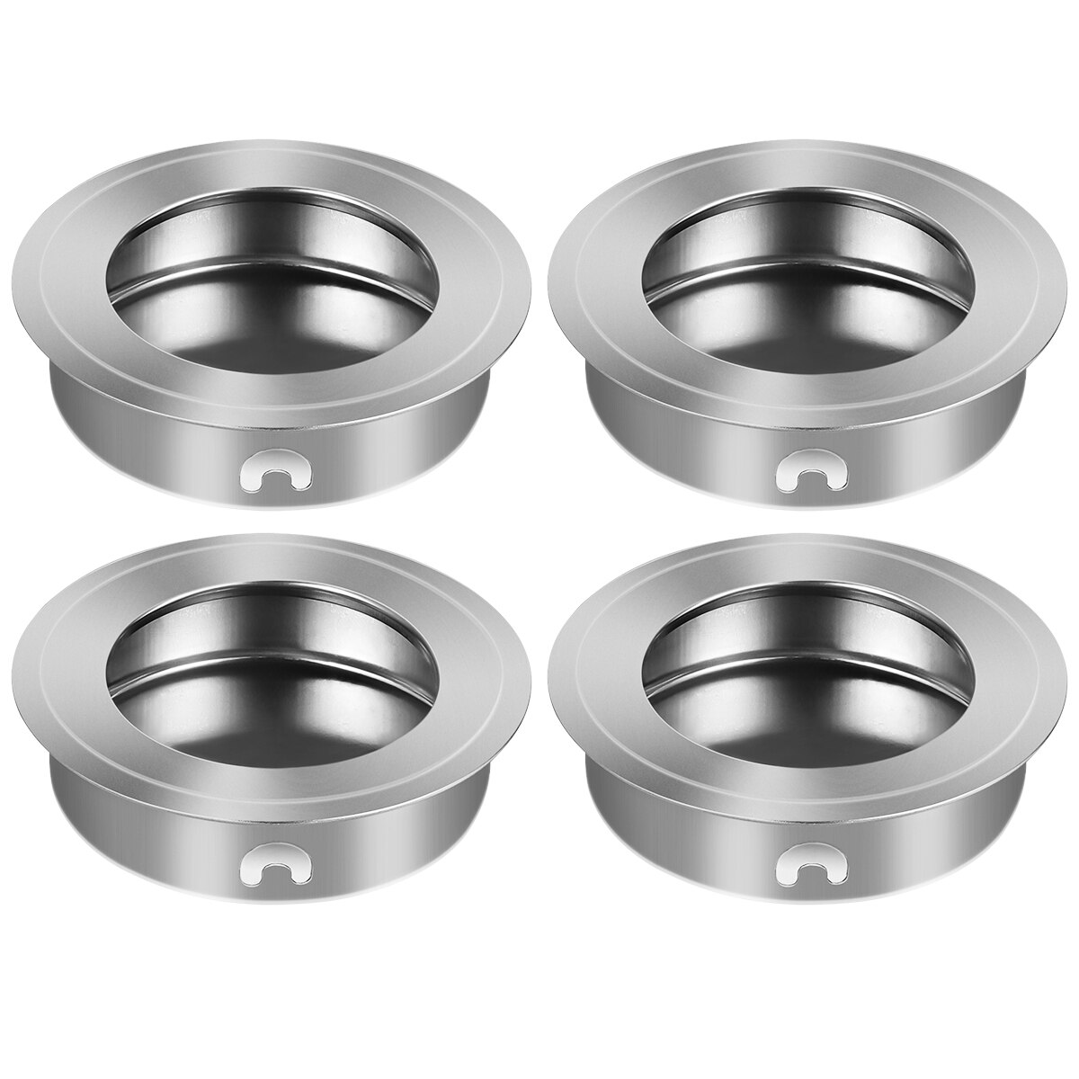 4pcs 35mm Flat Stainless Steel Recessed Flush Pull Finger Insert Sliding Door Handle Cabinet Pulls Drawer Hardware