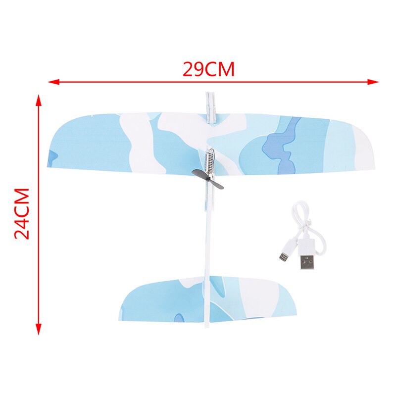 DIY Doppeldecker Segelflugzeug Schaum angetrieben Fliegen Flugzeug Wiederaufladbare Elektrische Flugzeug Modell Wissenschaft Pädagogisches Spielzeug Für freundlicher