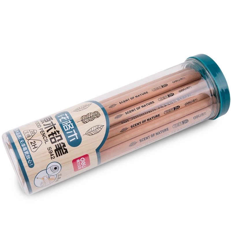 10Pcs/lot Black Triangular Standard Pencils 2H HB 2B Nature Raw Wooden Pencil Drawing Pencil Writing Stationery