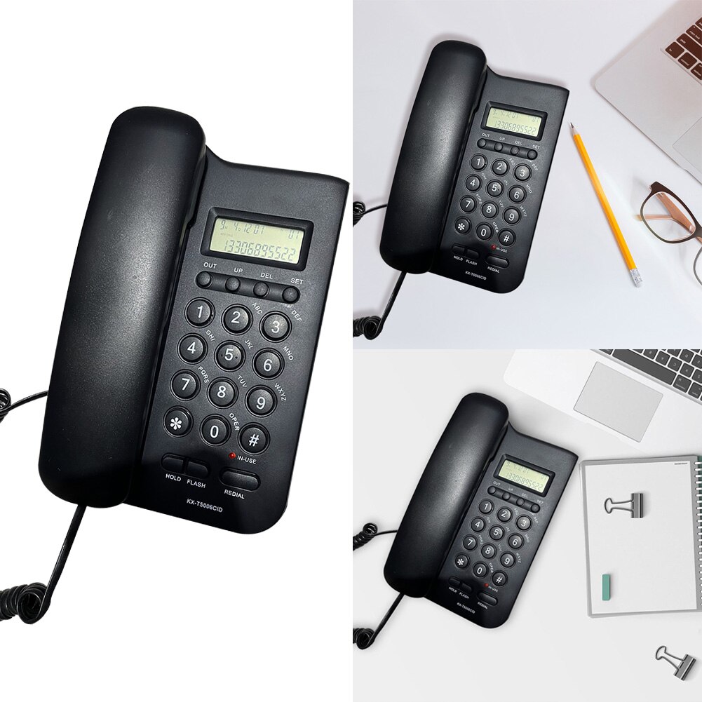 KX-T5006CID Loud Sound With Speaker Caller ID Home Office LCD Display Hotel Wall Mounted FSK DTMF Landline Corded Telephone