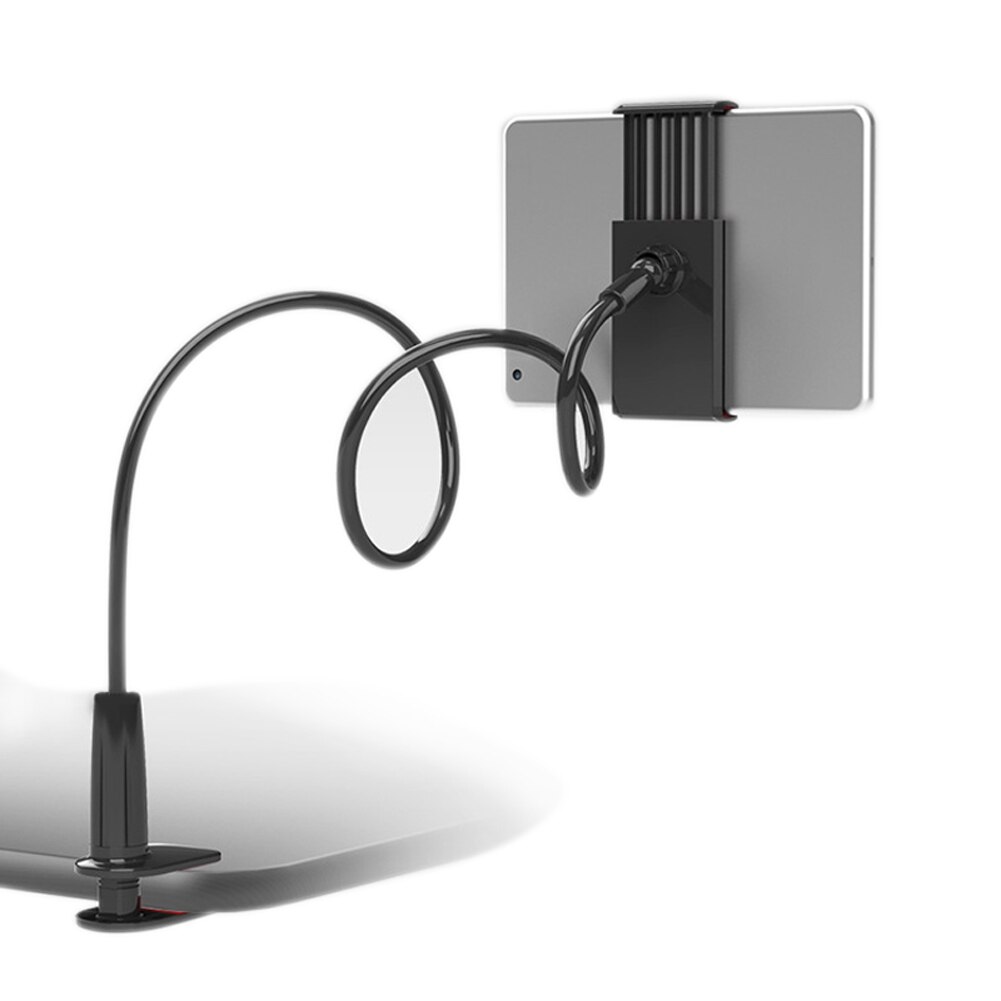 Universele Telefoon Houder 360 Graden Flexibele Tafel Stand Mount Houder Lazy Bed Desktop Beugel Voor Iphone Ipad Tabletten DJA99: Black