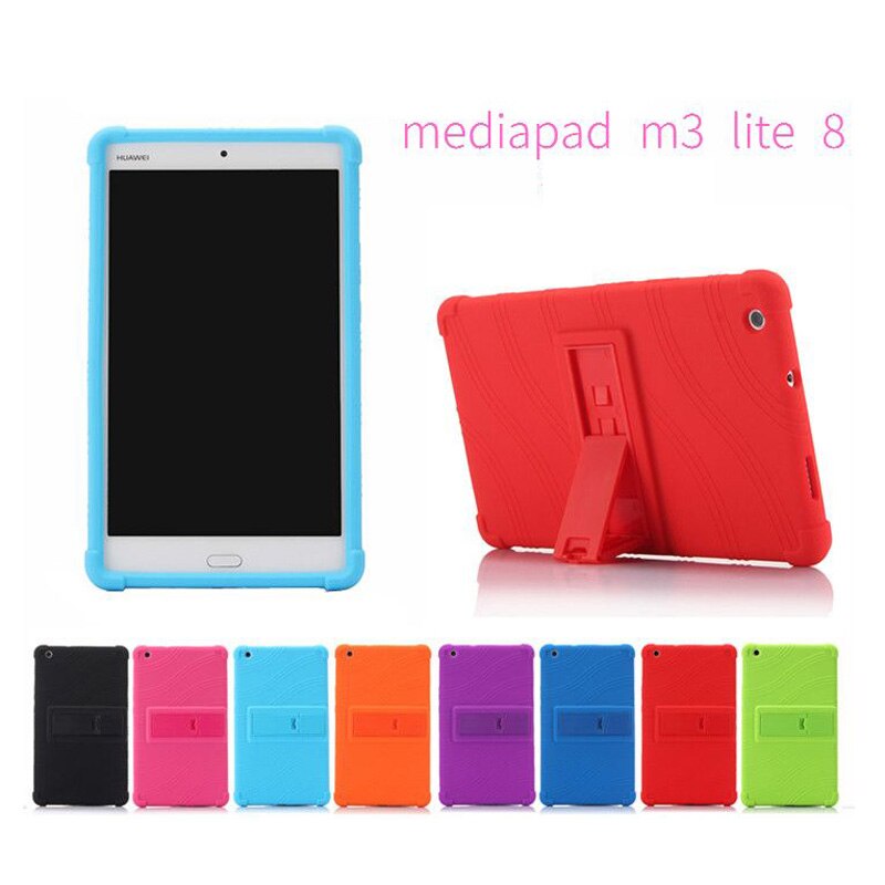 Coque arrière en Silicone souple pour Huawei MediaPad M3 Lite, étui mince pour tablette de 8 pouces, 8.0, CPN-L09, CPN-W09, CPN-AL00