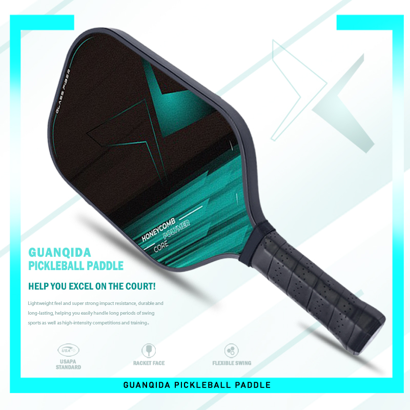 Pickleball-peddel van glasvezel van ruimtevaartkwaliteit - Ultieme controle, lichtgewicht en duurzaam - Pro train/turnament Ready-tennisracket