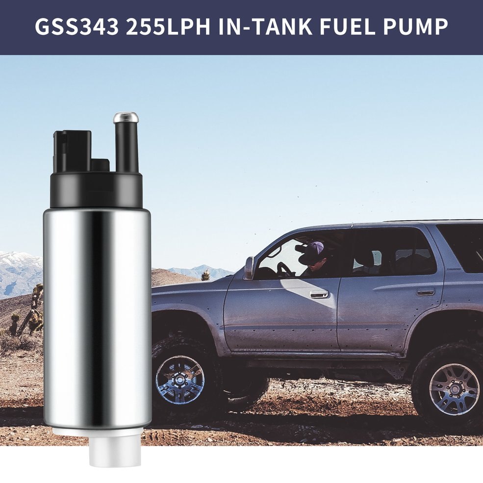 High Performance Walbro 255 LPH Intank Electric Fuel Pump Replacement High Pressure Walbro Fuel Pump GSS343