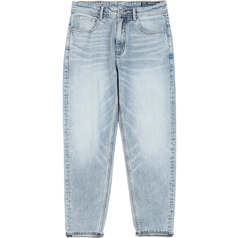 SIMWOOD-pantalones vaqueros anchos para hombre, Jeans cónicos cómodos, longitud hasta el tobillo, de talla grande, ropa de , novedad de verano