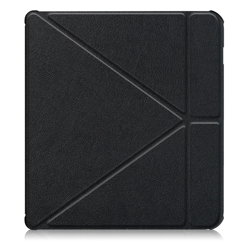 Pu Leer Vouw Magnetic Stand Cover Voor Kobo Libra H2o Tablet Case Voor Kobo Libra H20 7-Inch case: Black