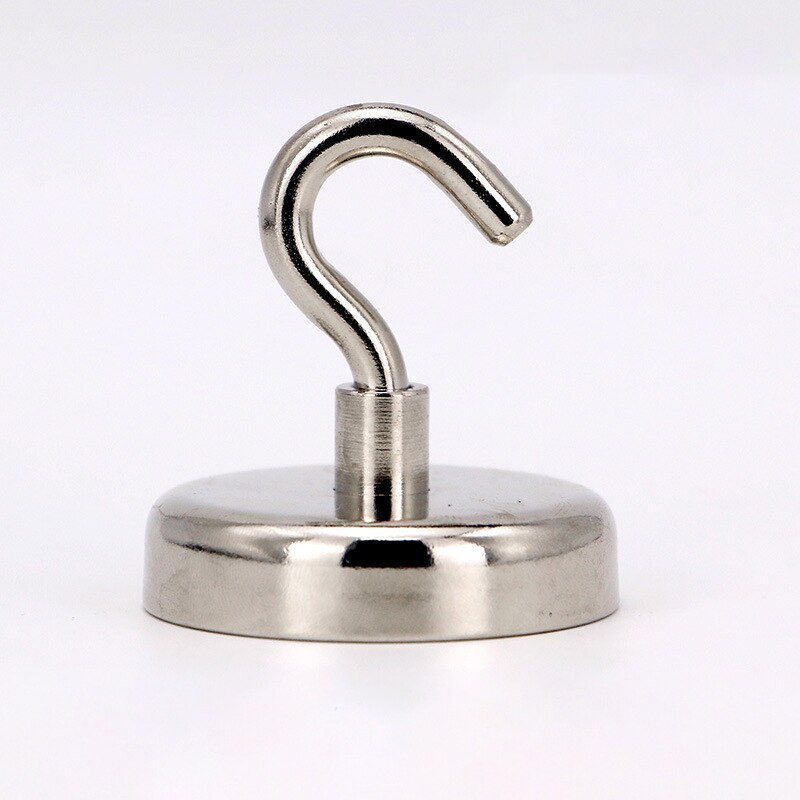 10Pcs Strong Magnetic Hooks Heavy Duty Magnet Holder Wall Hanging Hanger Magnetic Base Home Storage Organization