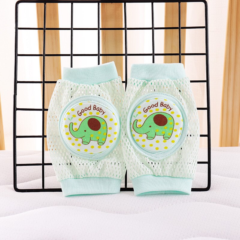 Kids Girls Boys Crawling Elbow Toddlers Baby Knee Pads Protector Safety Mesh Kneepad Leg Warmer Children Cushion Legging Infants: 05-Green Elephants