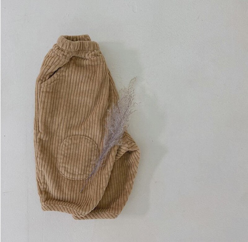 Koodykids Baby Jongens Broek Herfst Corduroy Losse Broek Peuter Jongens Meisjes Dikke Corduroy Broek Koreaanse Baby Broek 1-3 jaar: Brown / 3T