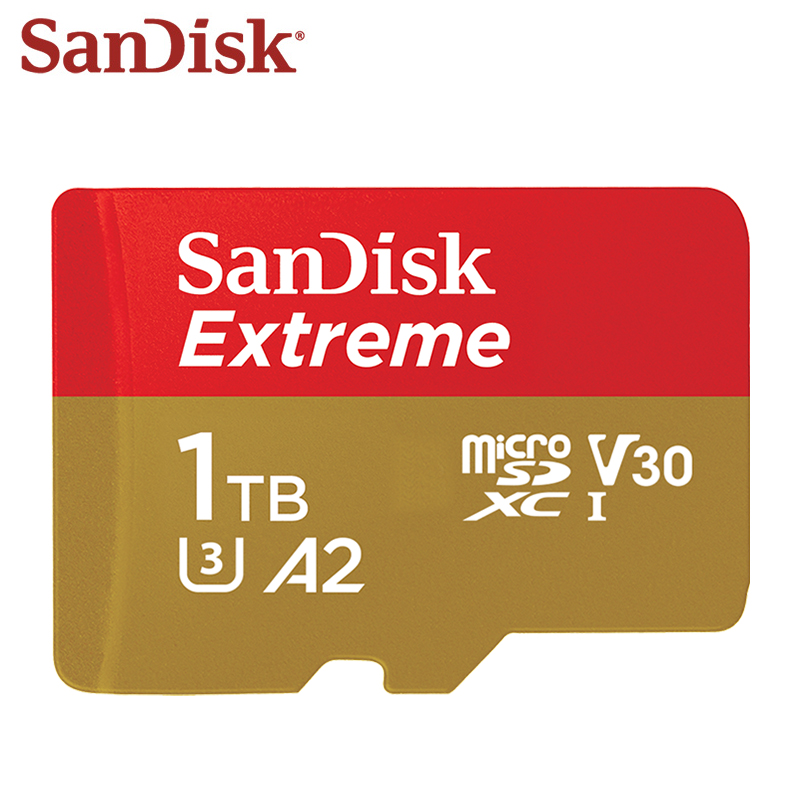 SanDisk Extreme U3 V30 A2 microSDXC Memory Card 1TB 512GB 256GB 128GB 64GB 32GB Class 10 Micro SD Card Microsd Flash TF Cards
