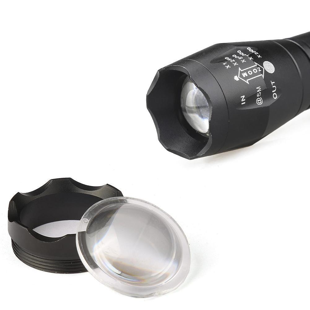 LED Torch Flashlight Adjustable Focus Handheld Super Bright 1500 Lumens