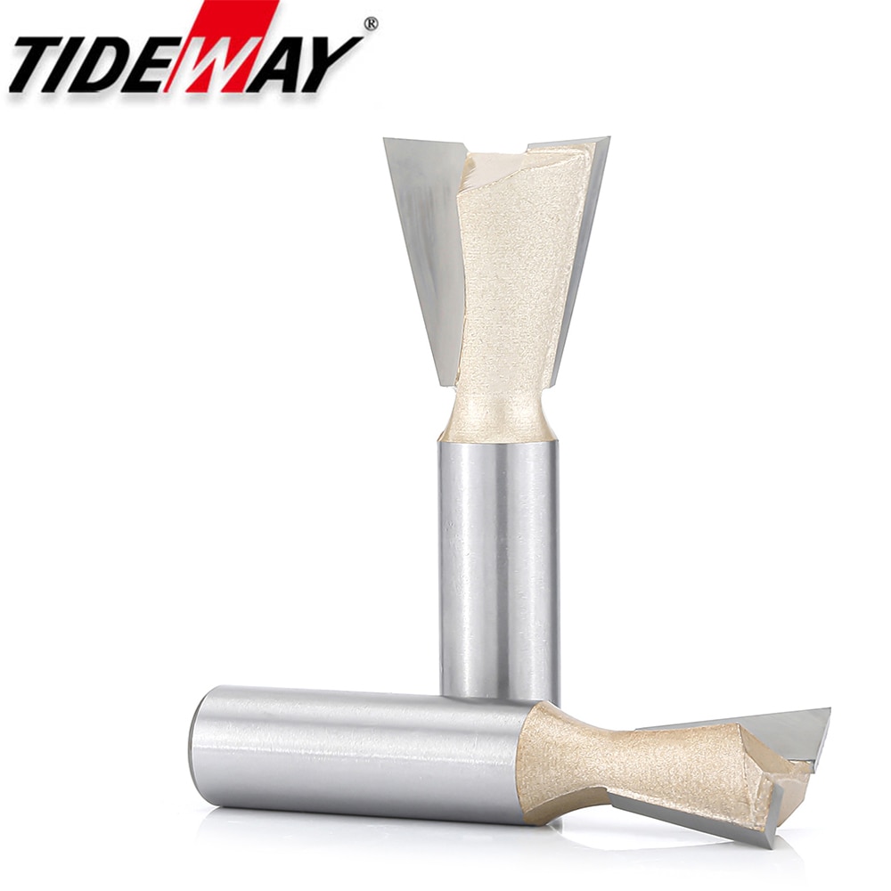 Tideway Dovetail Router Bits Joint Milling Cutter Tools for Furniture Building Cabinet Making Engraving Cutting Tool for Wood