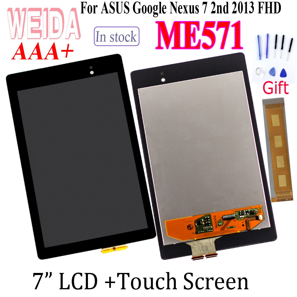 Getest 7.0 "Asus Google Nexus 7 2nd Fhd ME571 Lcd + Touch Screen Montage Voor ME571K K008 ME571KL touch Panel Digitale