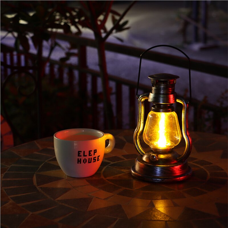retro Solar- Kerosin Lampe Laterne Laterne Tragbare Lampe Hause Ich bin Freien Hof Garten Dekoration LED Flamme Kerze Lampe cmaping