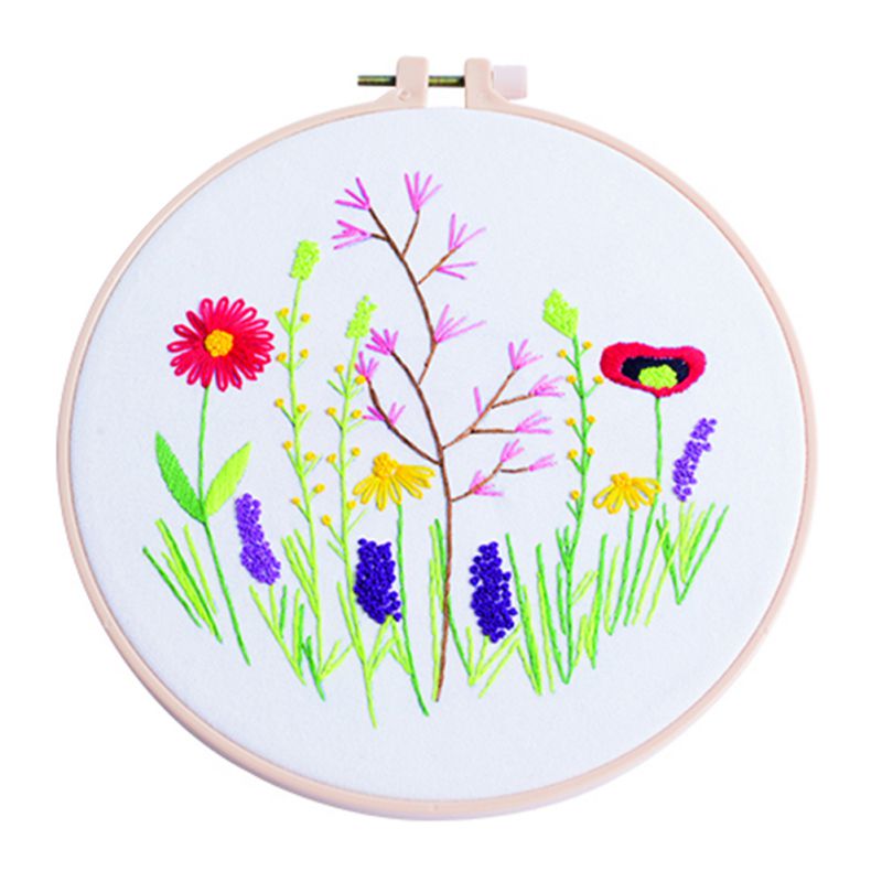 Diy Borduurwerk Bloem Handwerk Handwerken Voor Beginner Kruissteek Ambachten Hand-Gestikt Decor Schilderen Borduren Home Deco: B