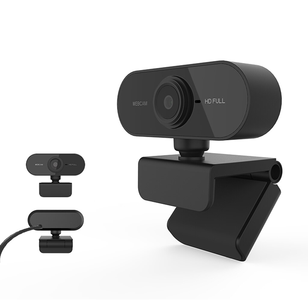 Hd 1080P Smart Webcam Met Microfoon Draaibare Mini Computer Web Camera Voor Video Live-uitzending Conferentie Werk Leren