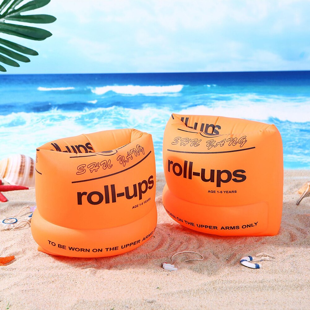2pcs Adult Children Swimming Arm Rings Inflatable Pool Float Circle Sleeves Pool Buoys Armbands for Floating sleeve Swim Trainer