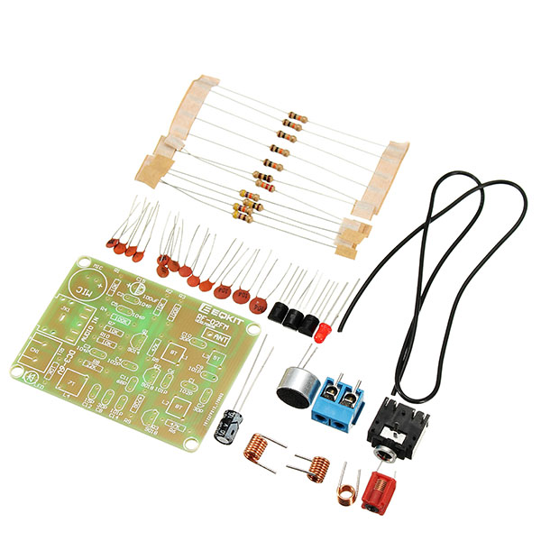 Leory Fm-zender Kit RF-02 Draadloze Microfoon Onderdelen MP3 Repeater Micro Zender Met Antenne