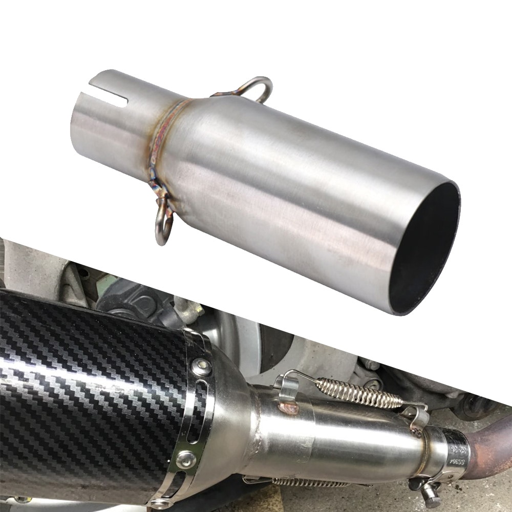 ZSDTRP For Piaggio MP3 125 BEVERLY 125 300 X10 125 12-16 Slip-on Motorcycle Exhaust Muffler Middle Link Pipe