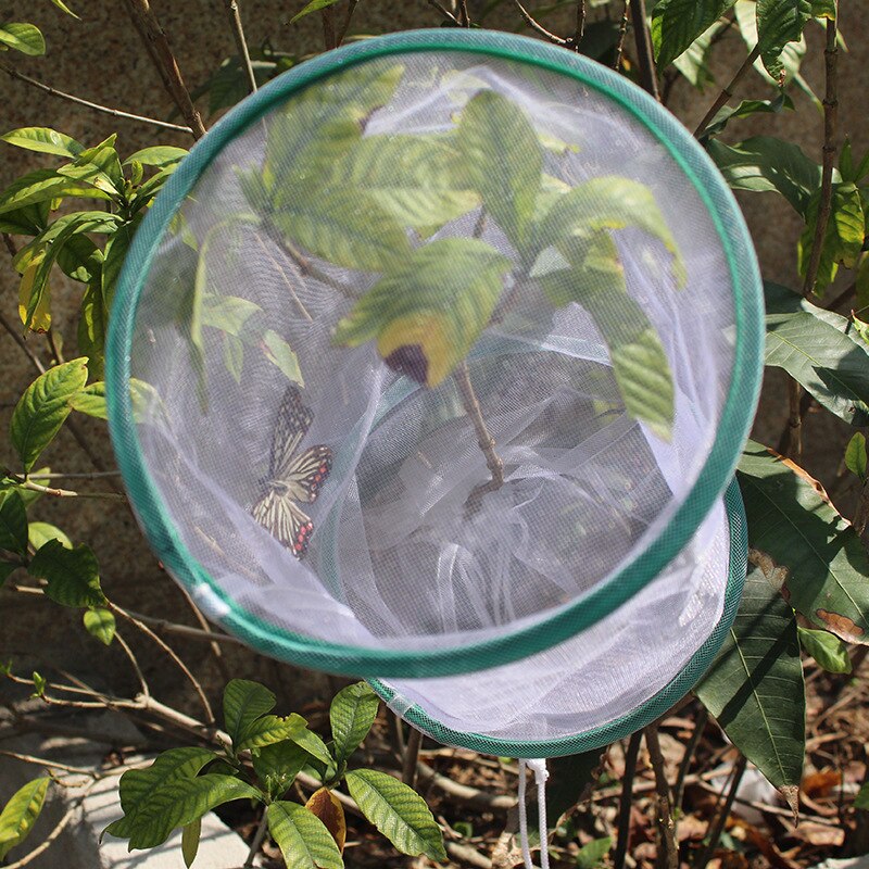 Insect Cage Transparent Hanging Nature Observation Ventilated Butterfly Habitat House Breeding Tool