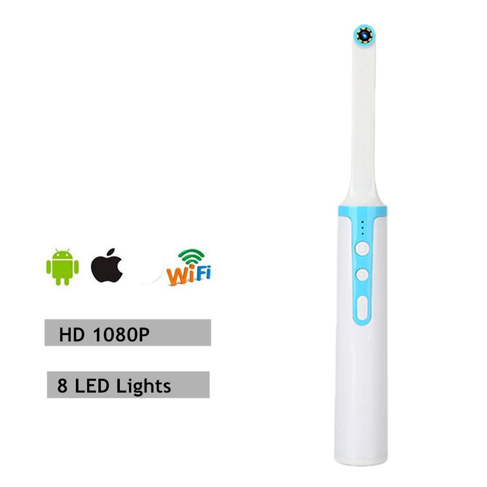 Wireless WiFi USB Intra Oral Dental Intraoral Camera Dentist Device 8 LED Light Real-time Video Inspection Teeth camera intraora: Option 2