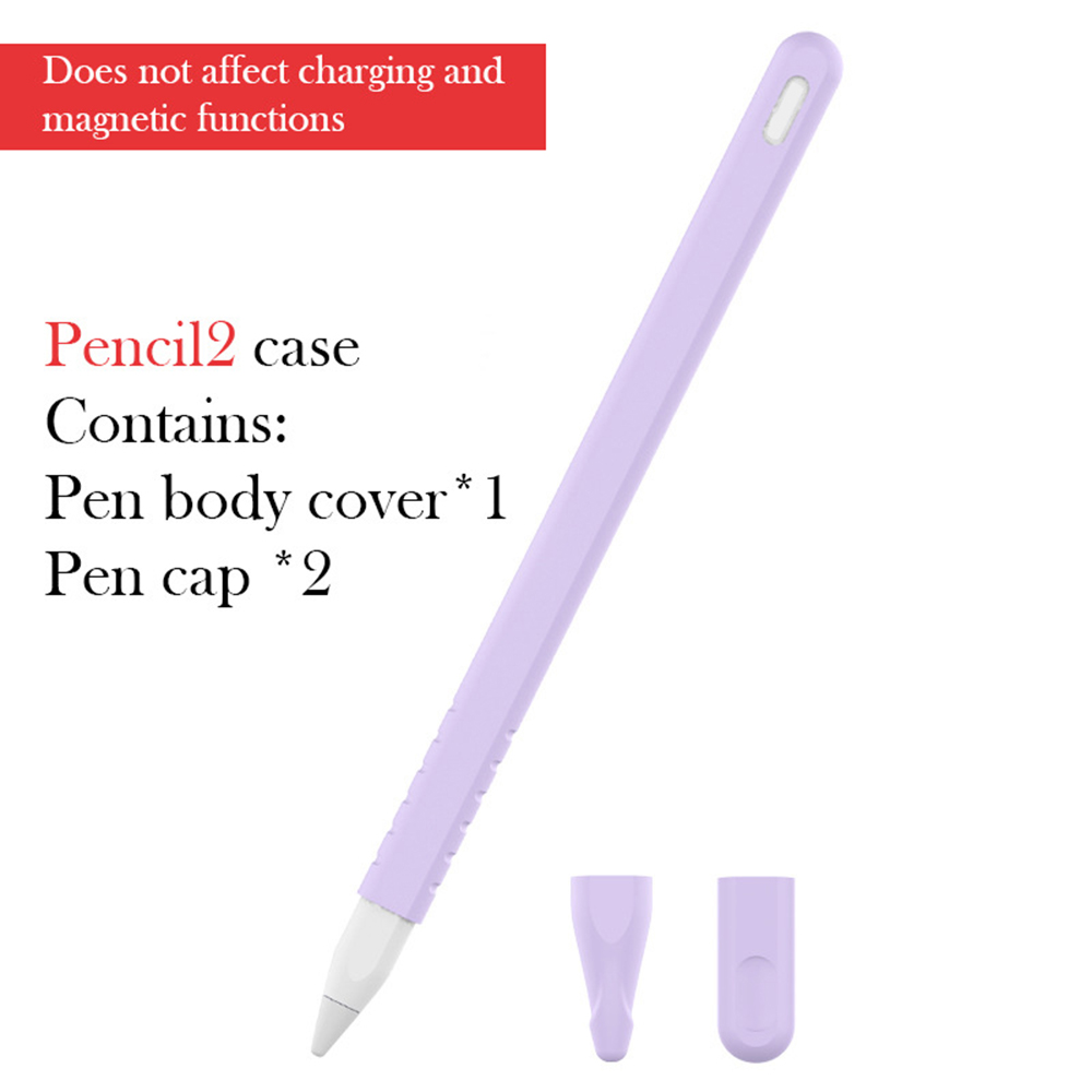 Silicone Case for Apple Pencil Pro Stylus Silicone Pen Cover with Pen Cap for Apple Pencil 2 2nd Generation Cover Protect Sleeve: XXL / Sand Pink