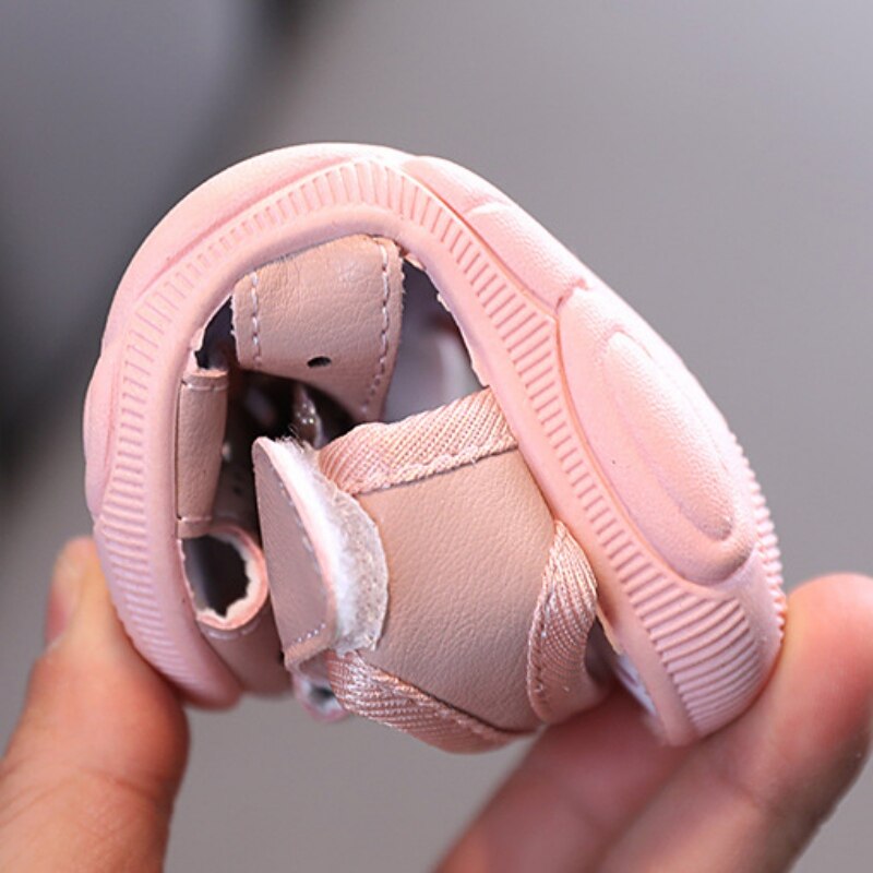 Sandales d'été mignonnes et douces en cuir pour enfants, chaussures de princesse pour filles, respirantes, à nœud,