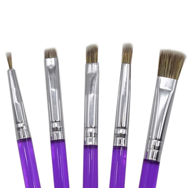 5pcs/set Fondant Cake Painting Brush Decorating Painting Dusting Icing Pastry