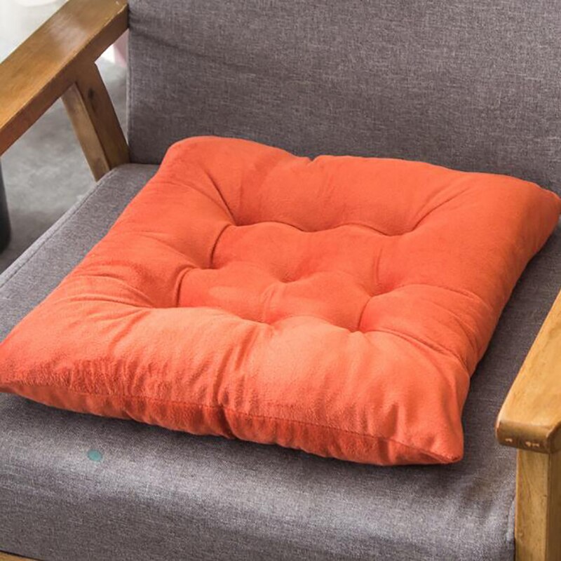 Fortykket stolepude soveværelse stue tatami kontor skammel pude førersæde boligpynte: Orange