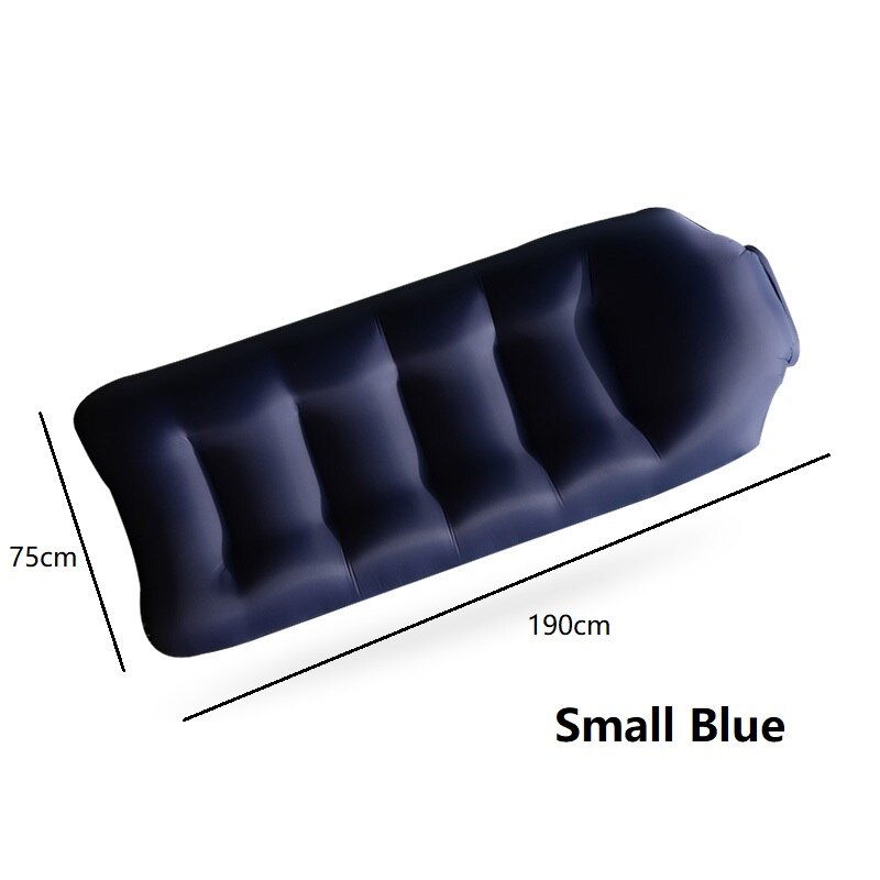 Nadmuchiwany dmuchany fotel sofa wodoodporna konstrukcja zapobiegająca wyciekaniu powietrza-idealna kanapa na podwórko nad jeziorem plaża podróżna pikniki kempingowe: mały niebieski sofa bed