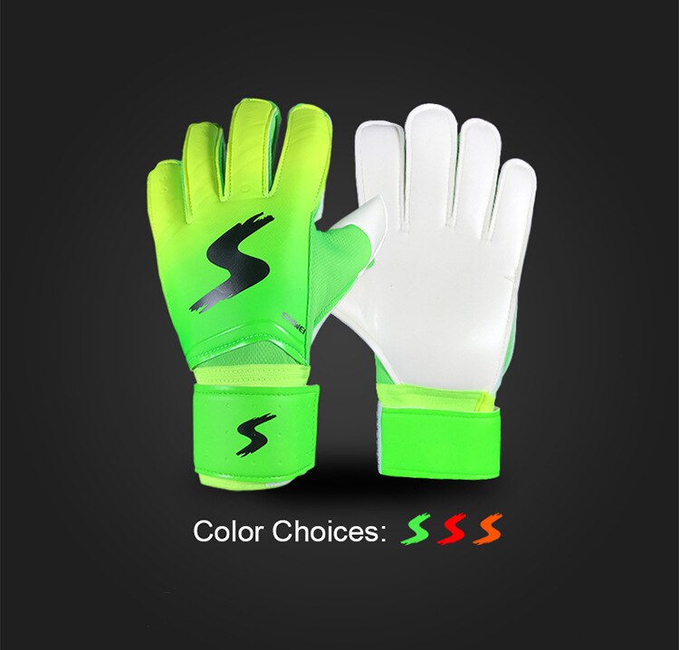 Guantes de látex de Color degradado, Portero De Fútbol, con protector para los dedos, estilo