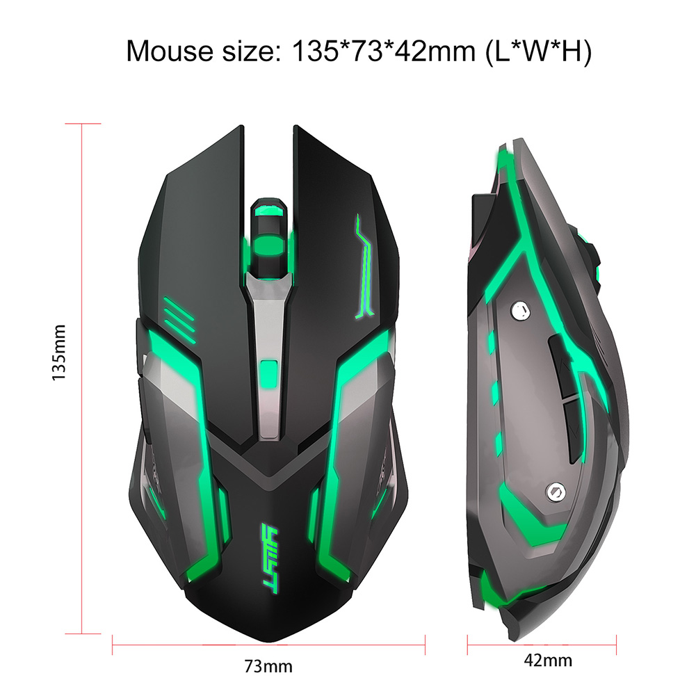 Wireless Mouse RGB Rechargeable Mice Gamer Wireless Computer Silent Mause LED Backlit Ergonomic Gaming Mouse For Laptop PC