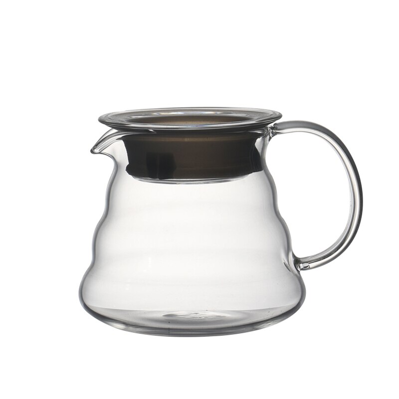 Giet over koffiezetapparaat hittebestendig borosilicaatglas handgemaakte koffiepercolator koffiefilter 400ml/600ml: 400ml één pot
