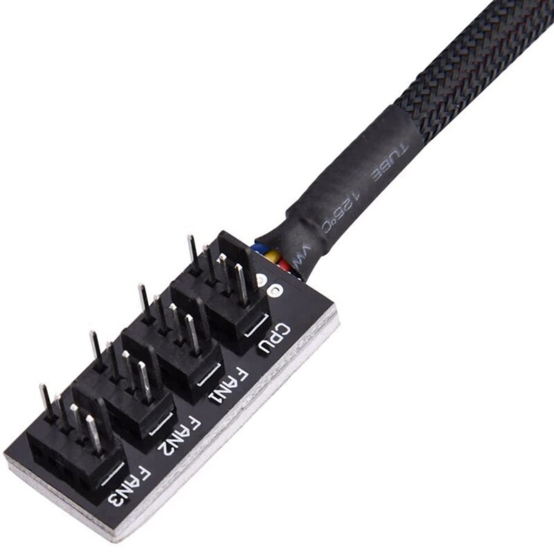 Pcie Pci Express a 6G Sata3.0 tarjeta controladora de expansión Sata Iii de 4 puertos y Concentrador de ventilador PWM, Cable conector multiplexor