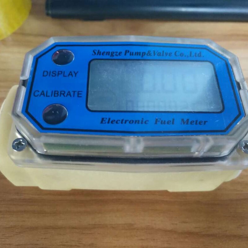 Flowmeter Mini Digitale Turbine Flowmeter Diesel Fuel Flow Meter 15-120L/Min 1 Npt Water Flow Meter Benzine Meten Toegang