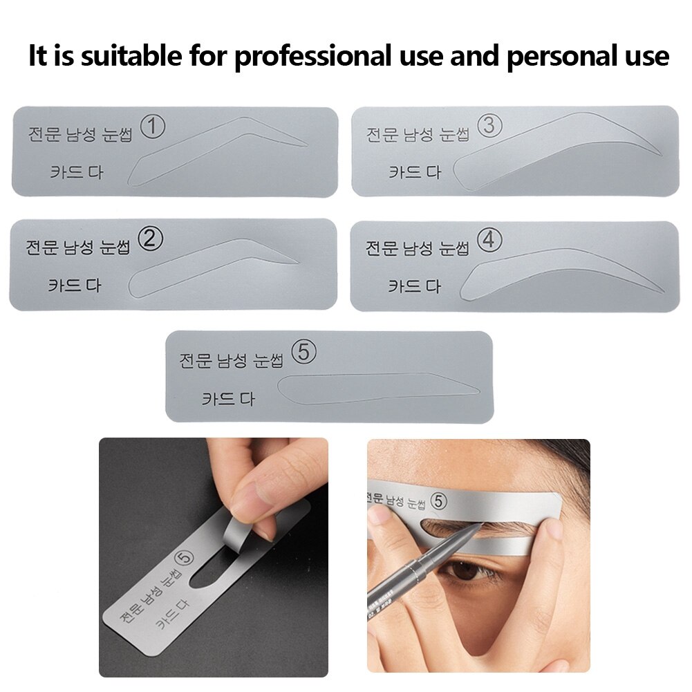 brand 5pcs plastic eyebrow template shaper DIY eyebrow sticker makeup models eyebrow molding stencils eyebrows shaping tools