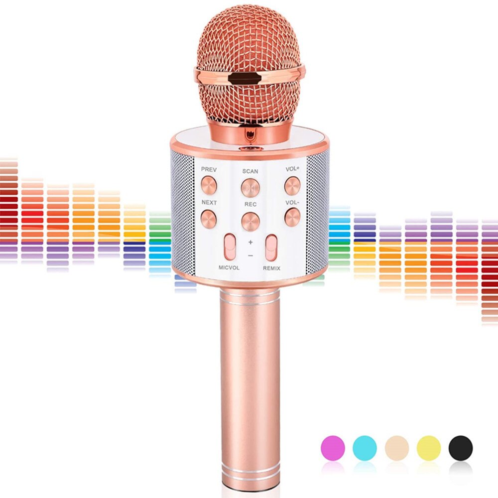 wireless bluetooth USB microphone condenser karaoke mic stand radio mikrofon studio recording studio Child's