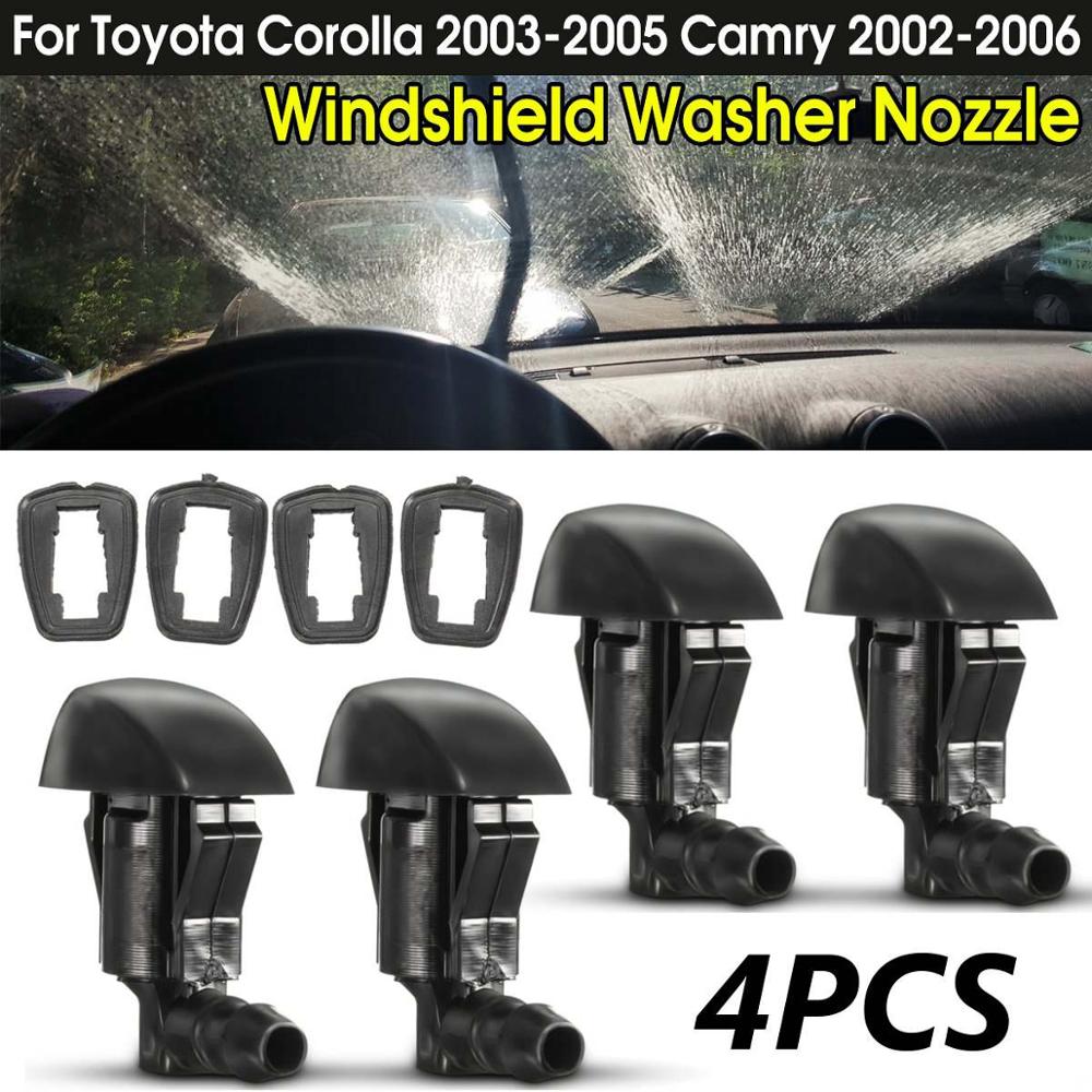 4 PCS Windshield Washer Nozzle Spray Jet For Toyota For Corolla For Camry 2003 2004 2005 2006: 4PCS