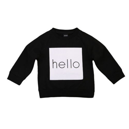 Peuter Baby Kinderen Baby Jongen Meisje Jumpers Warm Sweatshirt Lange Mouwen Tops Herfst Kleding Casual Tops 1-6 T: Black / 5T