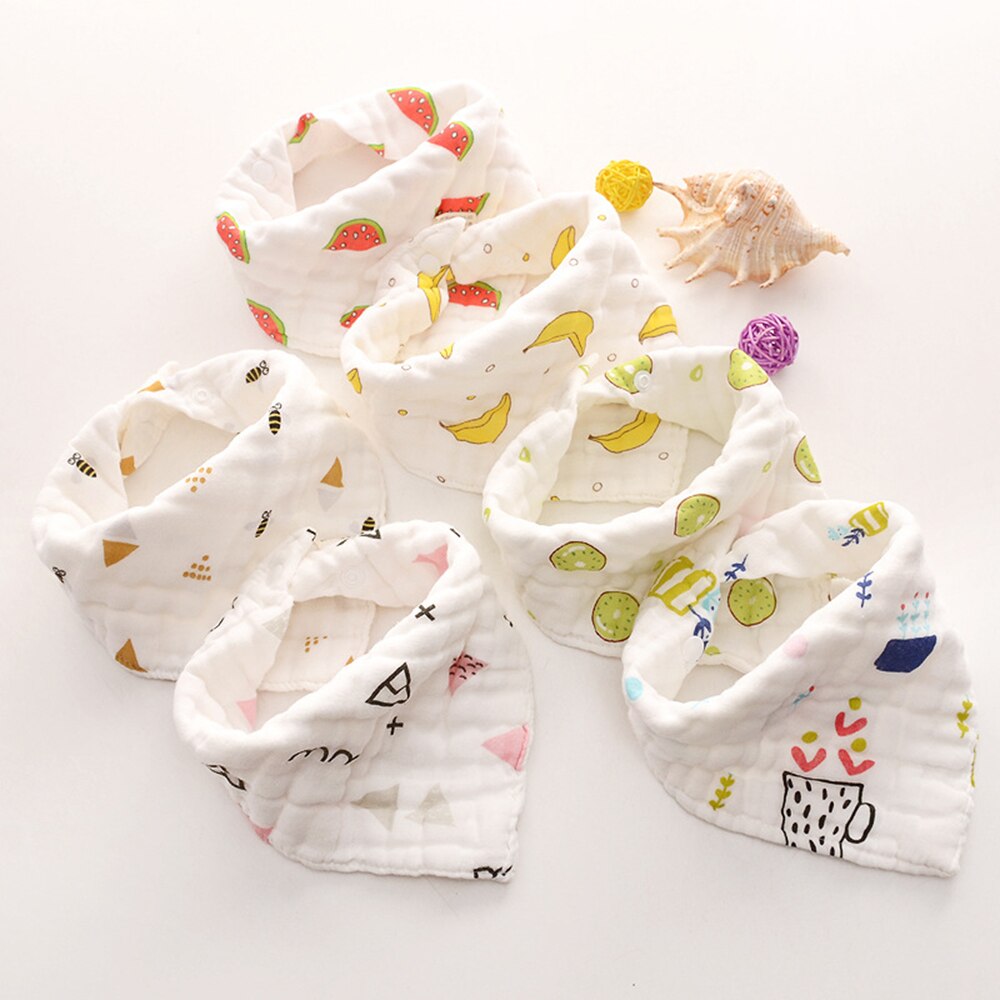 Katoen Driehoek Burp Waterdicht Bandana Bibsbaby Voeden Kiel Infant Burp Doeken Mousseline Speeksel Handdoek Eten Zachte Baby Stuff