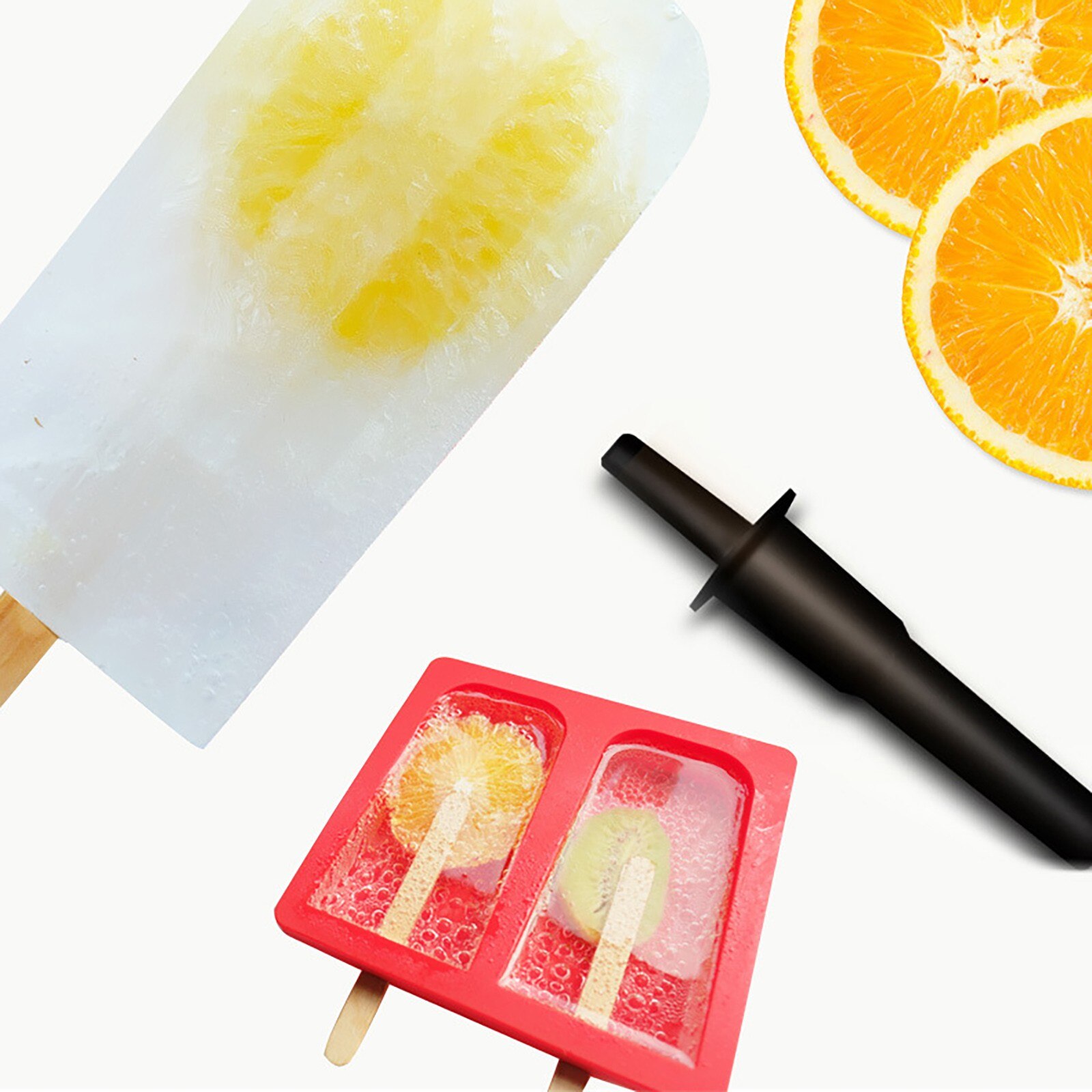 Handmade DIY Silicone Ice Cream Mold Making Ice Box Popsicle Mold Home Ice Cream Homemade F rozen Ice Cubes For Children Cute